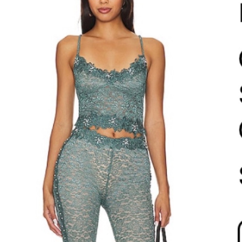 Boys Lie Set Teal Lace